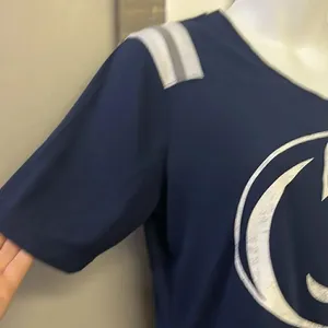 Colosseum Navy White Penn State Nittany Lions Short Sleeve V-Neck T-Shirt- Small thumbnail 6