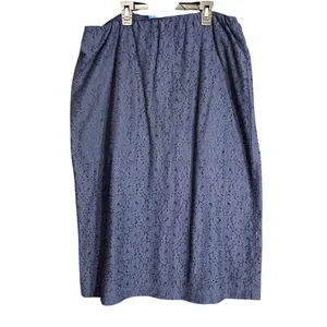 Old Navy Womens Size XL Lace Midi Skirt Arctic Depth Navy Blue Lined Boho Office thumbnail 3