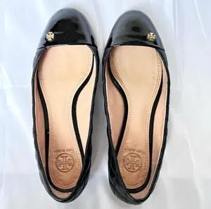 Tory Burch | Claremont Quilted Black Flats thumbnail 3