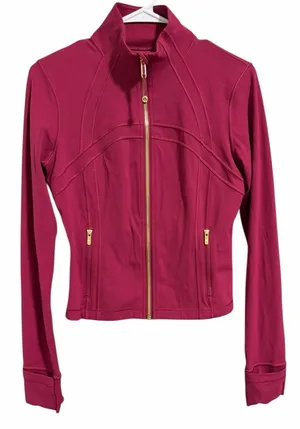 Lululemon Define Cropped Jacket Nulu Magenta Smoke‎ Gold Women's Sizes 8 thumbnail 1