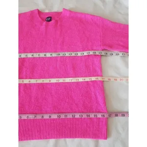 Gap Womens Sweater Size XS Ribbed Waffle Pullover Fuchsia Pink Long Sleeve thumbnail 10