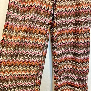 Shade & Shore Vibrant Chevron Wide Leg Pants thumbnail 3