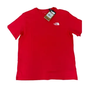 The North Face Women's Red Short Sleeve T-Shirt - Size M (NWT) thumbnail 1