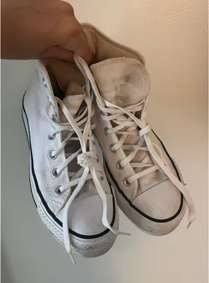 White Platform Converse High-Top thumbnail 4