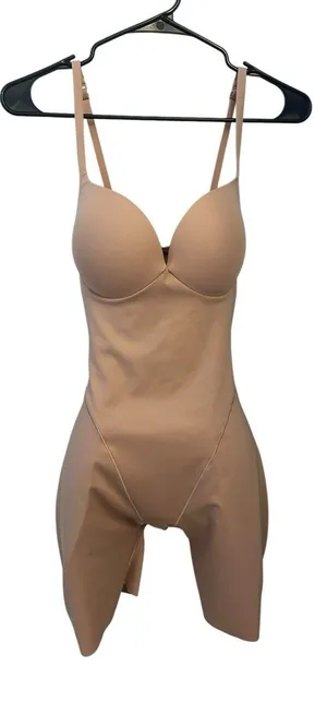 SKIMS Ultimate Body Push-Up Butt & Hip Enhancing Mid-Thigh Bodysuit Small Clay thumbnail 1