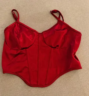 Red corset top thumbnail 1