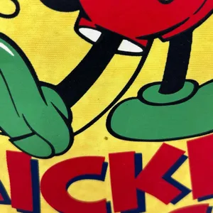 Disney Walt Disney Mickey Mouse Vinyl‎ Yellow Shopper Bag thumbnail 10