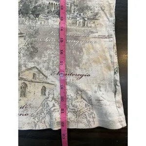 Christopher & Banks Vtg Y2K Italian Winery Scene Shirt Embellish Top USA Classic Romantic Watercolor thumbnail 12