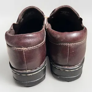 Eastland Newport Womens 10W Dark Brown Leather Slip On Clogs Shoes Granola Girl thumbnail 5