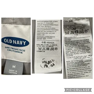 Old Navy‎ Womens M Peacoat Wool Blend Gray Winter Coat Jacket Double Breasted thumbnail 8
