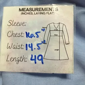 Light Blue Halter Maxi Dress Square Neck Basque Waist Periwinkle Size M thumbnail 7