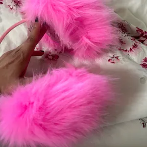 Hot Pink Faux Fur Earmuffs thumbnail 6