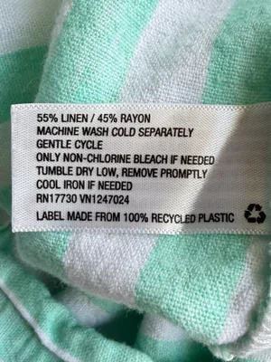 Stoney Clover x Target Mint‎ Green Striped Linen Blend Shorts Womens XL Coastal thumbnail 5