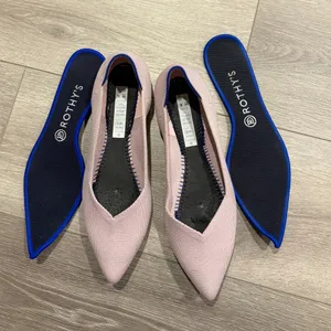 Rothy's The Point shoe in light pink thumbnail 5