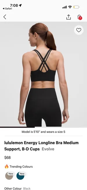Lululemon Energy Bra Longline Evolve thumbnail 2