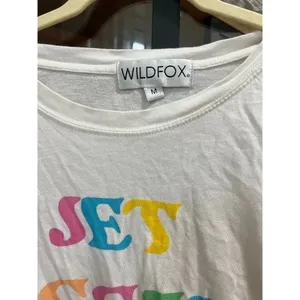 WILDFOX graphic tee jet lagged travel honeymoon bachelorette short sleeves thumbnail 3
