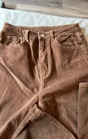 SheIn Brown Corduroy Pants thumbnail 3