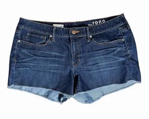 Gap 1969 Summer Cutt Offs Casual Streetwear Indie Sleaze Denim Low Rise Y2K 30 thumbnail 1
