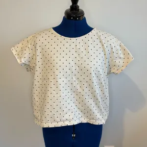 Madewell Cream Polka Dot Short Sleeve Tee thumbnail 3