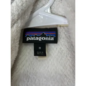 Patagonia Re-Tool Fleece Vest Women’s Ivory Cream Full Zip Outdoor Hiking Medium thumbnail 5