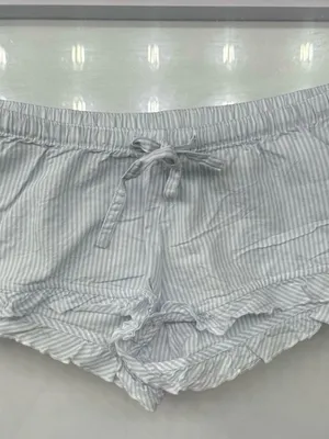 Brandy Millville Blue Striped Mini Shorts (Ready To Ship) thumbnail 2