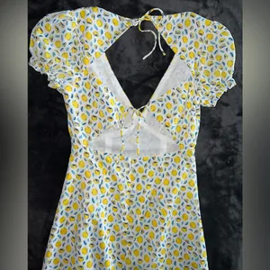 Princess Polly Kacey Mini Dress in Yellow Multi Size 2 thumbnail 12