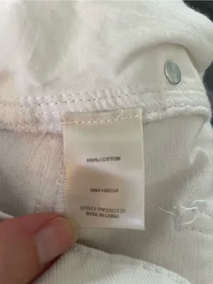 tgla Francesca's White Denim Mini Skirt Frayed Hem Five Pocket Size Medium new thumbnail 8