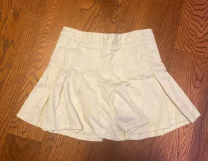 Brandy Melville Ivory Pleated Skirt thumbnail 1