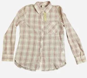 Ariat women Pink Plaid Button Down Shirt thumbnail 1