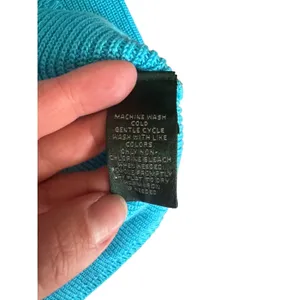 Lauren Ralph Lauren Knit Tank‎ Top Medium Sleeveless Sweater Blue Cotton thumbnail 5