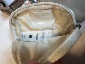 Dual pouch sling bag in beige by Lululemon thumbnail 8