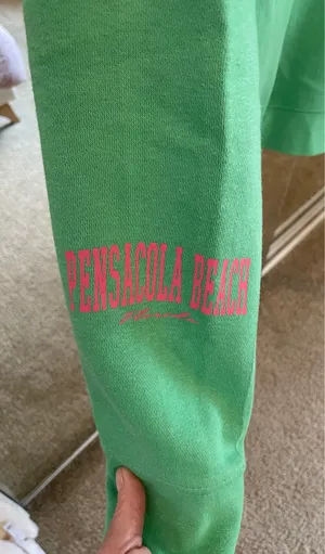 Pensacola Beach Sweatshirt Green thumbnail 3