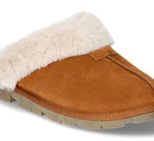 JOYSPUN Womens Faux Suede Soft Fur Slip On Slippers Size 7 Memory Foam New thumbnail 1