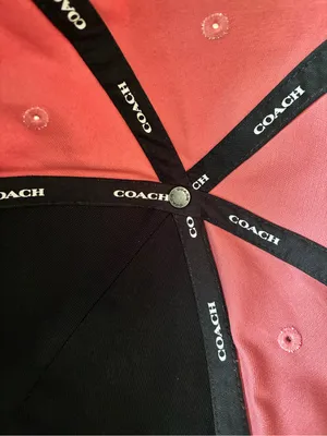 Coach Embroidered Baseball Hat CAA64 Pink / Black thumbnail 11