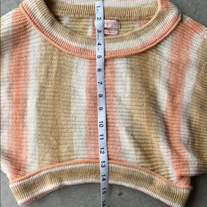 URBAN OUTFITTERS Uo Stella‎ Slouchy Pullover Sweater In Neutral Multi Sz S ♣️ thumbnail 5