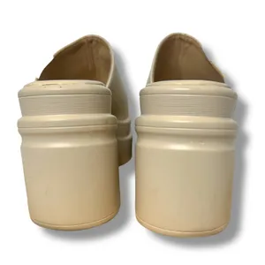 EXE TM 403 Wedge‎ Heel Platform Sandals Beige Size 38 Slip On Open Toe Chunky thumbnail 6