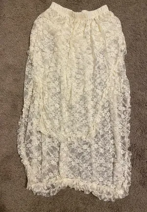 SheIn Sheer lace maxi skirt thumbnail 1