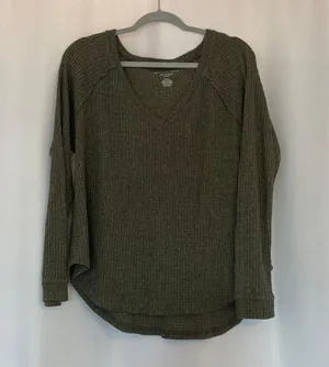 American Eagle Outfitters Waffle Long Sleeve thumbnail 1