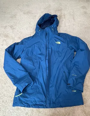 The North Face Women’s DryVent Fleece-Lined 3-in-1 Waterproof Jacket Size Medium (Navy/Lime) thumbnail 1
