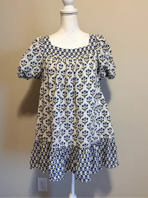 Misa Los Angeles Georgia Mini Dress Floral Print Ruffle Hem xs oversized NWOT thumbnail 5