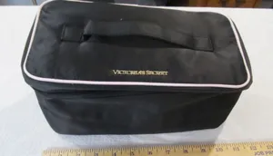 Victoria’s Secret Black Satin Sexy Little Things Travel Lingerie Case thumbnail 1