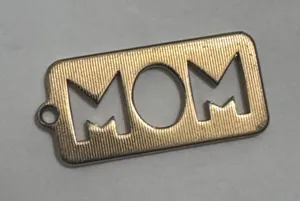 Vintage Avon Gold-tone "MOM" Pendant Charm thumbnail 1