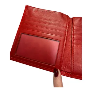 Vintage Rolfs Red Calfskin Leather Wallet | Coin Purse | Snap Closure thumbnail 7
