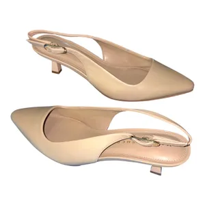 Marc Fisher Kory Beige Leather Slingback Pumps Low Kitten Heel size 8M NEW thumbnail 3