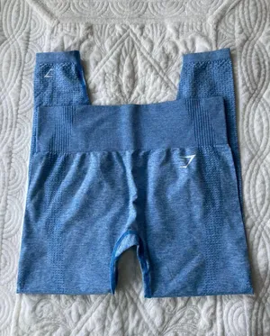 Gymshark Blue Marl Vital Seamless Leggings thumbnail 1