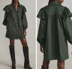Farm Rio Collared Button Front Shift Mini Dress, Size S thumbnail 2