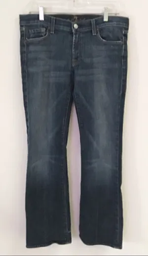 ‎7 For All Mankind boot cut jeans 31 thumbnail 1