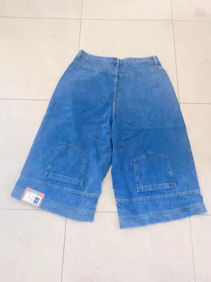 Women’s Wide Leg Baggy Denim Shorts Y2K Streetwear Vintage Washed Jean Bermuda thumbnail 4