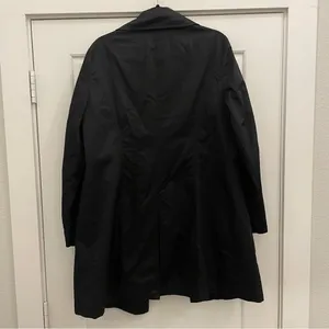 Nine & CO by Nine West Women's Black Trench Coat size‎ XL thumbnail 5