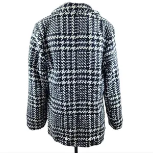 Jade & Ivory‎ 26 International NWT Double Breasted Houndstooth Blazer Peacoat M thumbnail 10